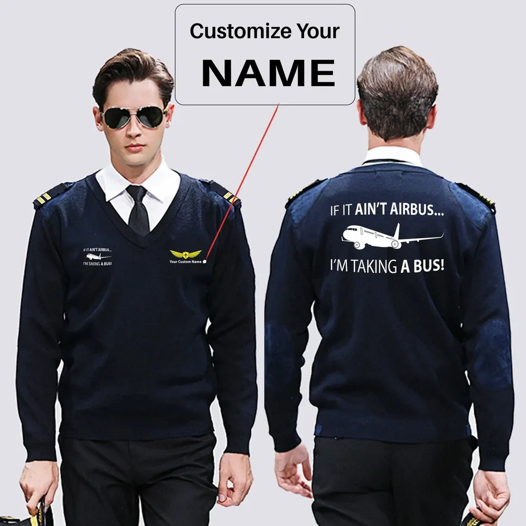 Customisable If It Ain't Airbus Sweater - view 5