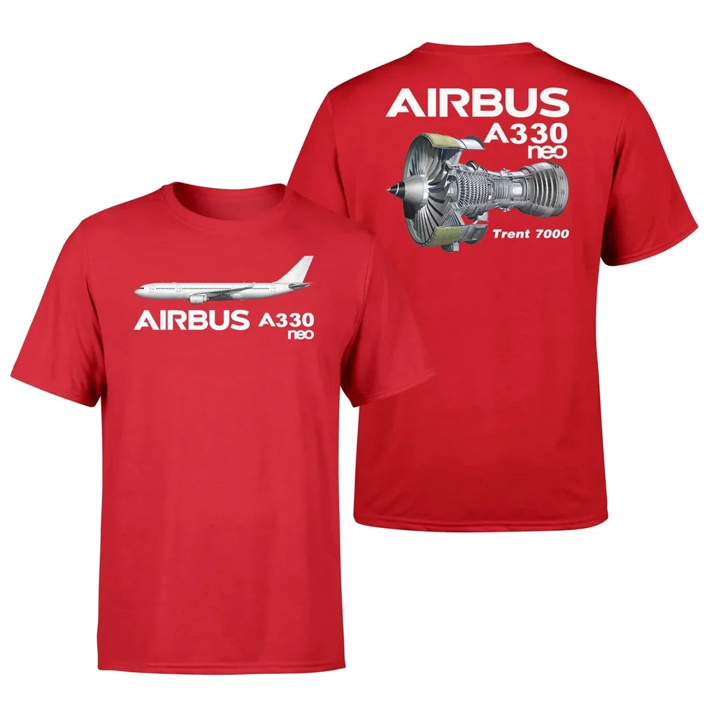 Airbus A330neo & Trent 7000 Engine Designed Double-Side aviation t-shirt