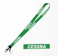 Thumbnail for Cessna & Text lanyard and ID holder in green