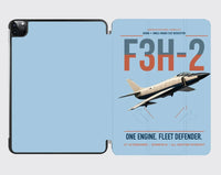 Thumbnail for F3H-2 Demon design on light blue ipad tablet case