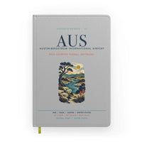 Thumbnail for Austin-Bergstrom International Airport (AUS) design on light gray notebook
