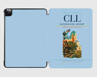 Thumbnail for Easterwood Airport (CLL) design on light blue ipad tablet case