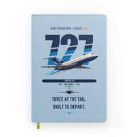 Thumbnail for Boeing 727-200 design on light blue notebook