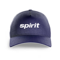 Thumbnail for Spirit Airlines logo printed on dark blue cap