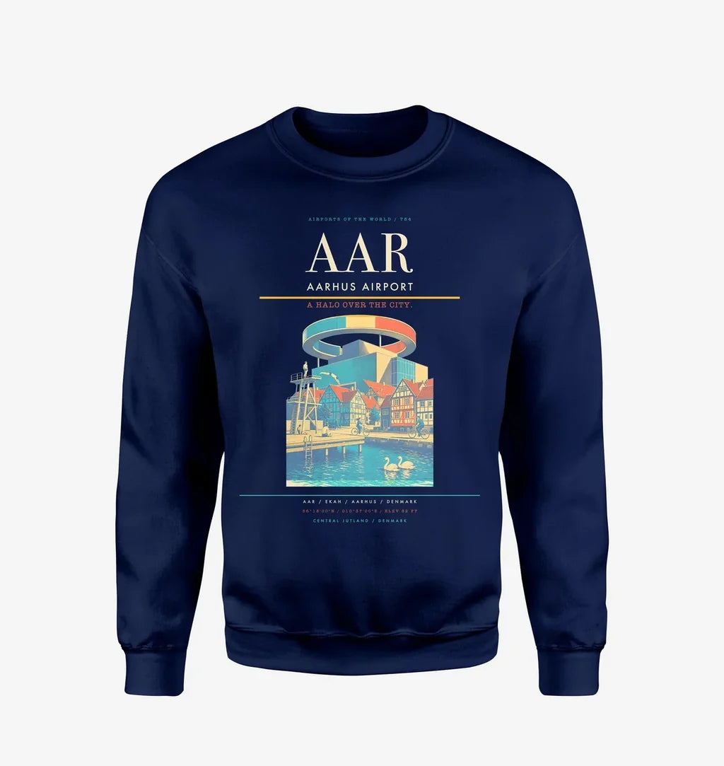 Aarhus Airport AAR Sweatshirt - Navy Blue