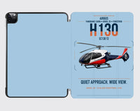 Thumbnail for Airbus H130 design on light blue ipad tablet case