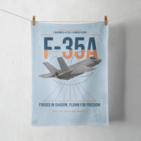 Thumbnail for F-35A Lightning II design on light blue towel