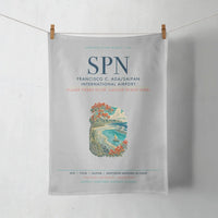 Thumbnail for Francisco C. Ada Saipan International Airport (SPN) design on light gray towel