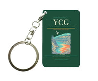 Thumbnail for Castlegar–West Kootenay Regional Airport (YCG) design on dark green key chain
