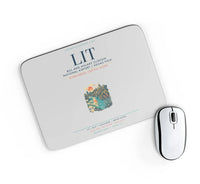Thumbnail for Bill and Hillary Clinton National Airport (LIT) design on light gray rectangle mouse pad