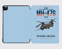 Thumbnail for Boeing MH-47G Chinook design on light blue ipad tablet case