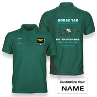 Thumbnail for DJI Agras T40 design on green polo with custom name badge