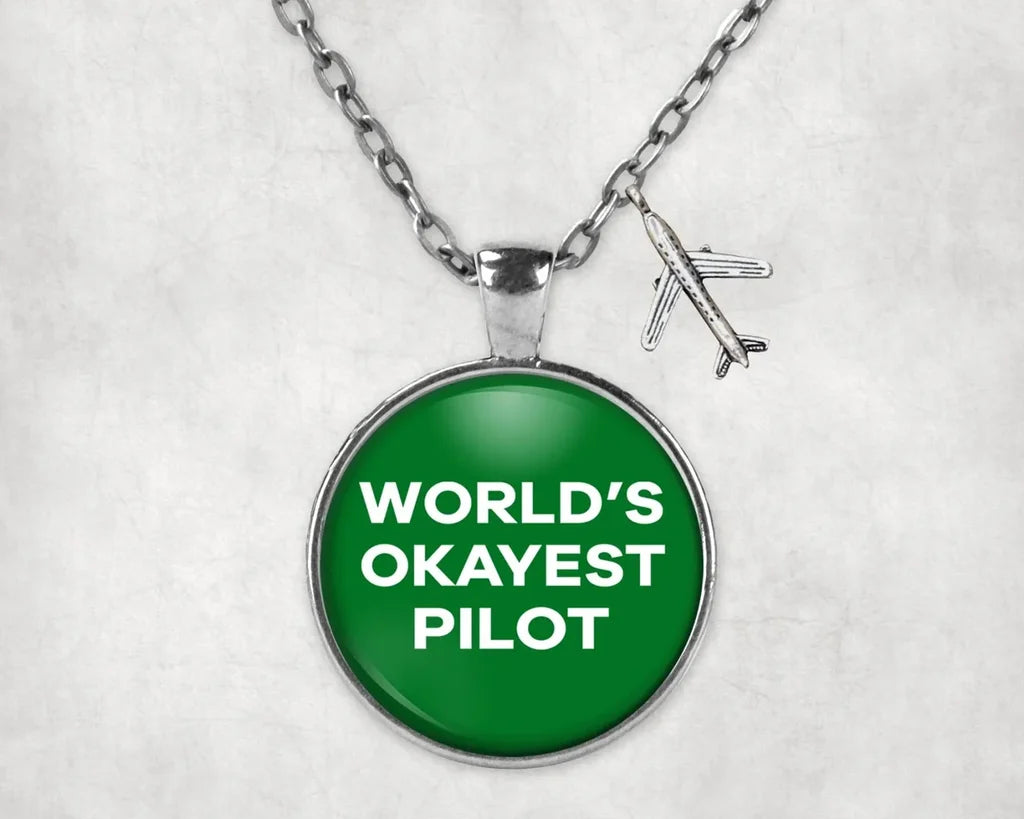 World's Okayest Pilot Necklace - view 5