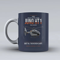 Thumbnail for Airbus H135 Juno HT1 design on dark blue ceramic mug, double-side print