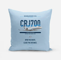 Thumbnail for Bombardier CRJ700 design on light blue pillow