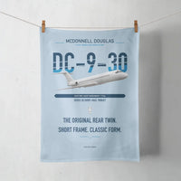 Thumbnail for McDonnell Douglas DC-9-30 design on light blue towel