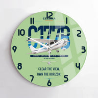 Thumbnail for Cessna 177B Cardinal design on light green no frame wall clock