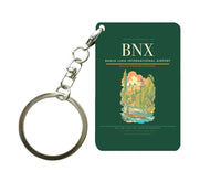 Thumbnail for Banja Luka International Airport (BNX) design on dark green key chain