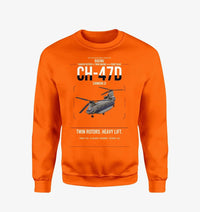 Thumbnail for Boeing CH-47D design on orange sweatshirt