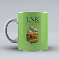 Thumbnail for Lincoln Airport (LNK) airport code design on light green ceramic mug