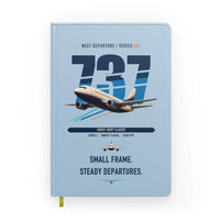 Thumbnail for Boeing 737-500 Classic design on light blue notebook