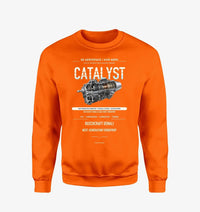 Thumbnail for CATALYST design on orange sweatshirt