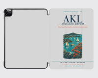 Thumbnail for Auckland Airport (AKL) design on light gray ipad tablet case