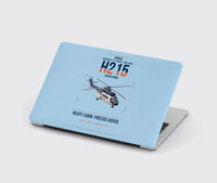 Thumbnail for Airbus H215 design on light blue MacBook case
