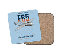 Thumbnail for de Havilland Vampire FB5 design on light blue 1 piece coaster