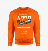 Thumbnail for Airbus A320 design on orange sweatshirt
