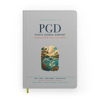 Thumbnail for Punta Gorda Airport (PGD) design on light gray notebook