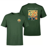 Thumbnail for VINTAGE G4026 - The Flying Circus - Double-Side T-Shirt design on darkgreen double side t shirt