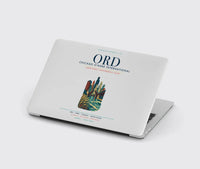 Thumbnail for Chicago O'Hare International Airport (ORD) design on light gray MacBook case