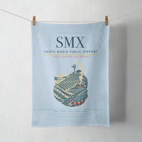 Thumbnail for Santa Maria Public Airport (SMX) design on light blue towel