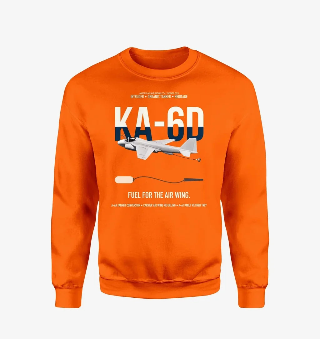 KA-6D Intruder design on orange sweatshirt