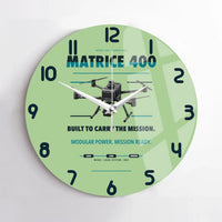 Thumbnail for DJI Matrice 400 design on light green no frame wall clock