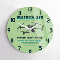 Thumbnail for DJI Matrice 3TD design on light green no frame wall clock