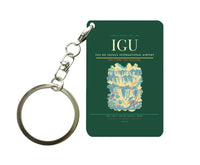 Thumbnail for Foz do Iguaçu International Airport (IGU) design on dark green key chain