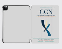 Thumbnail for Cologne Bonn Airport (CGN) design on light gray ipad tablet case