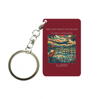 Thumbnail for VINTAGE G4497 - The Paddy Reflection Roads - Designed Key Chain design on darkred