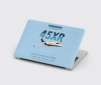 Thumbnail for Bombardier Learjet 45XR design on light blue MacBook case