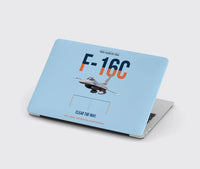 Thumbnail for F-16C Block 50 Clear The Way design on light blue MacBook case