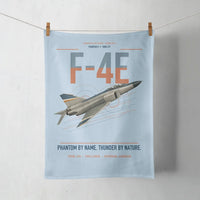 Thumbnail for F-4E Phantom II design on light blue towel