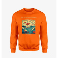 Thumbnail for VINTAGE G4257 - The Dead Stick Contest - Designed Sweatshirts design on orange