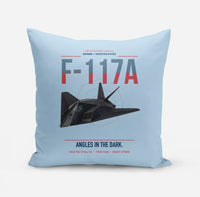 Thumbnail for F-117A Nighthawk design on light blue pillow