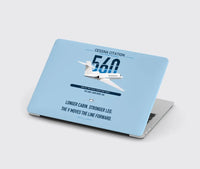 Thumbnail for Cessna Citation 560 - Citation V design on light blue MacBook case