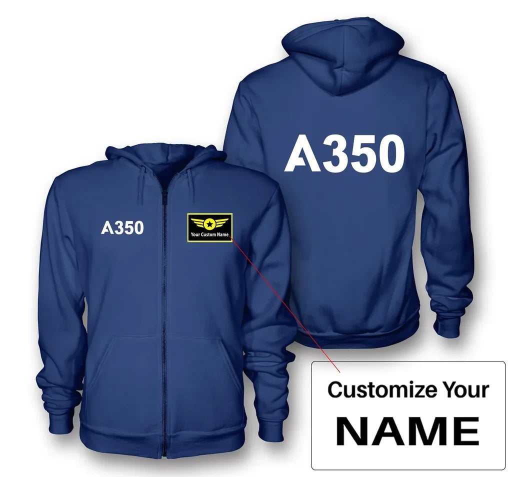 Customisable Airbus A350 Hoodie - view 5