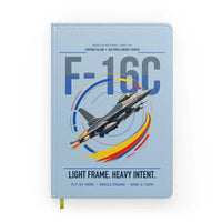 Thumbnail for F-16C Fighting Falcon design on light blue notebook