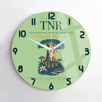 Thumbnail for Ivato International Airport (TNR) design on light green no frame wall clock