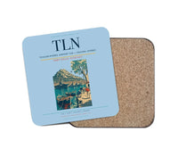 Thumbnail for Toulon-Hyères Airport (TLN) design on light blue 1 piece coaster